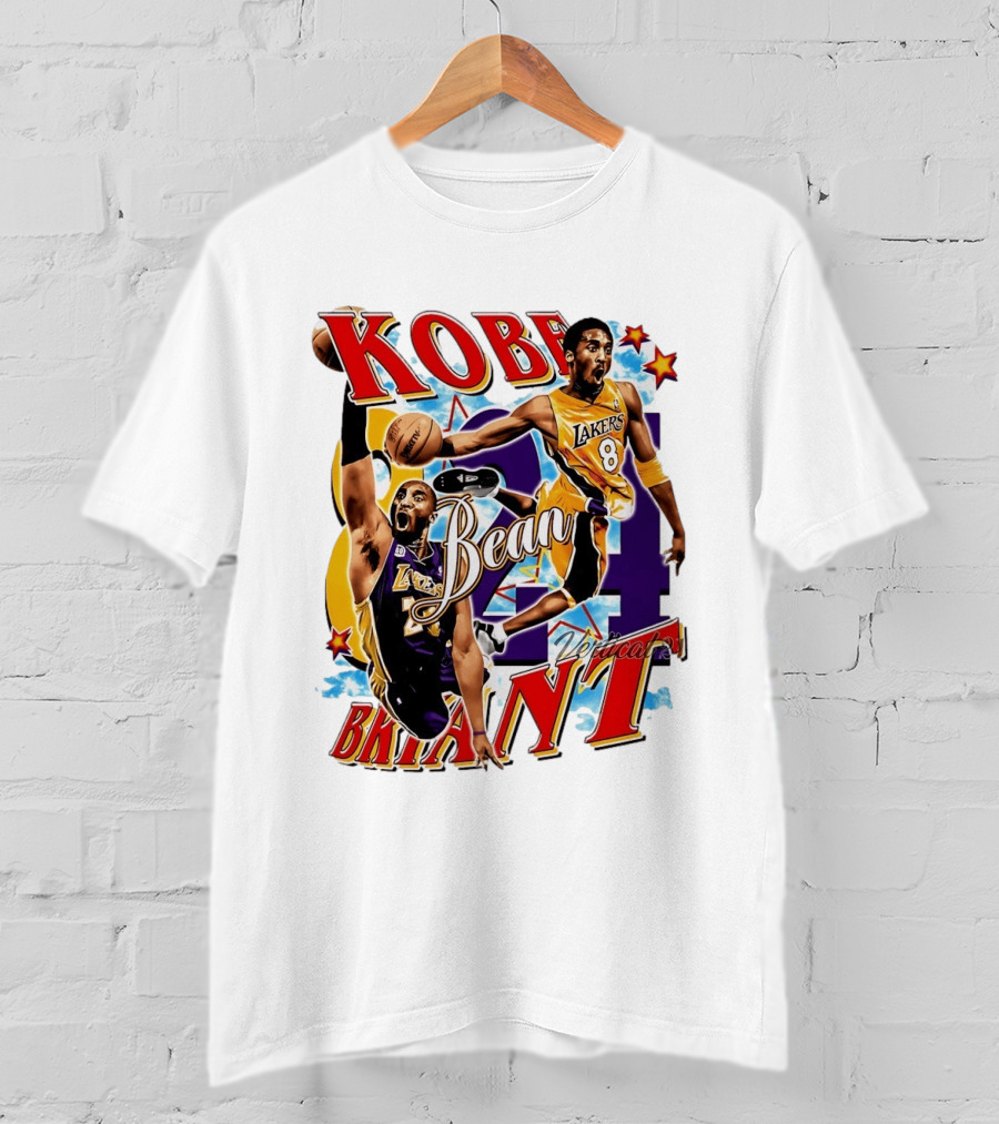 Kobe Bryant Bean Los Angeles Lakers 24 Dedication T-Shirt