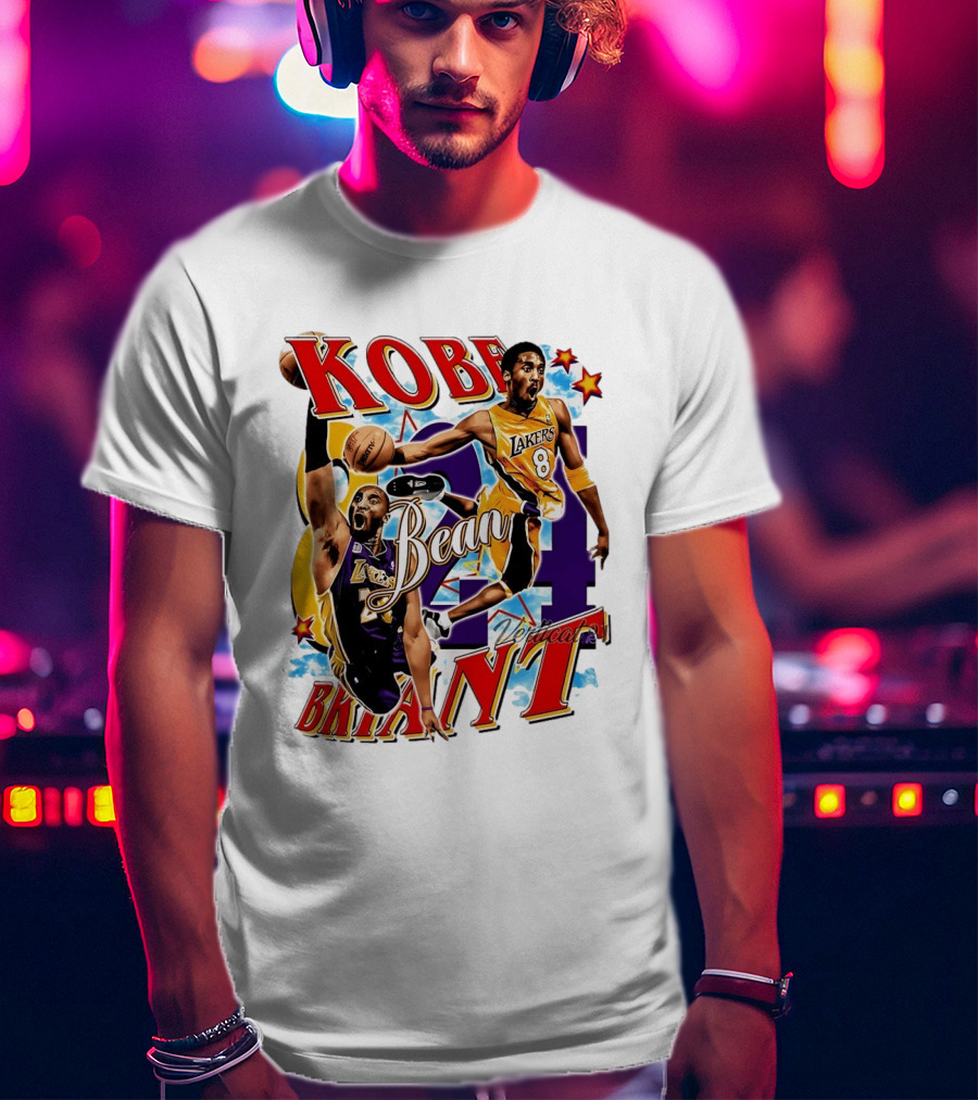 Kobe Bryant Bean Los Angeles Lakers 24 Dedication T-Shirt