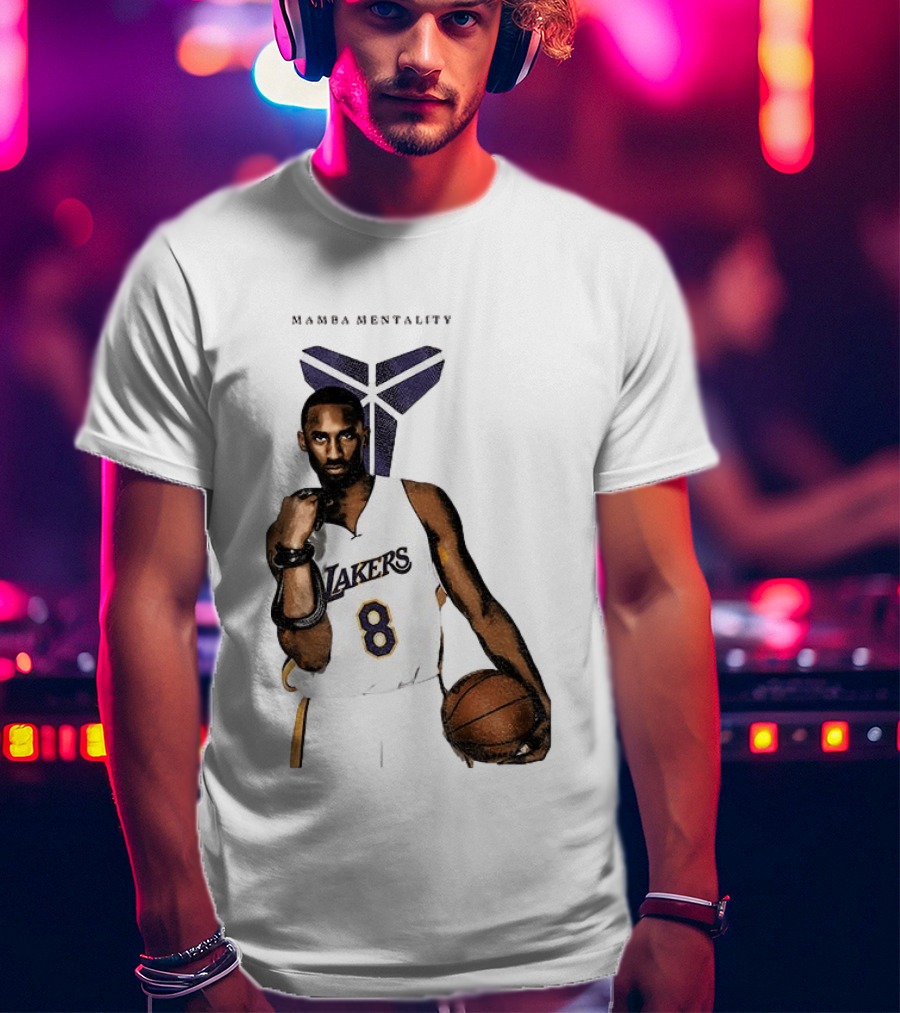 Kobe Bryant Mamba Mentality Los Angeles Lakers 8 Basketball Player T-Shirt