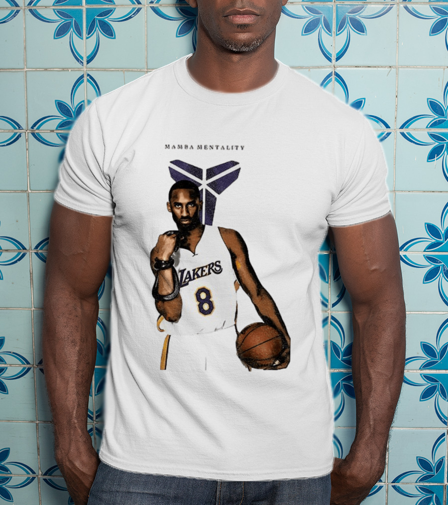 Kobe Bryant Mamba Mentality Los Angeles Lakers 8 Basketball Player T-Shirt