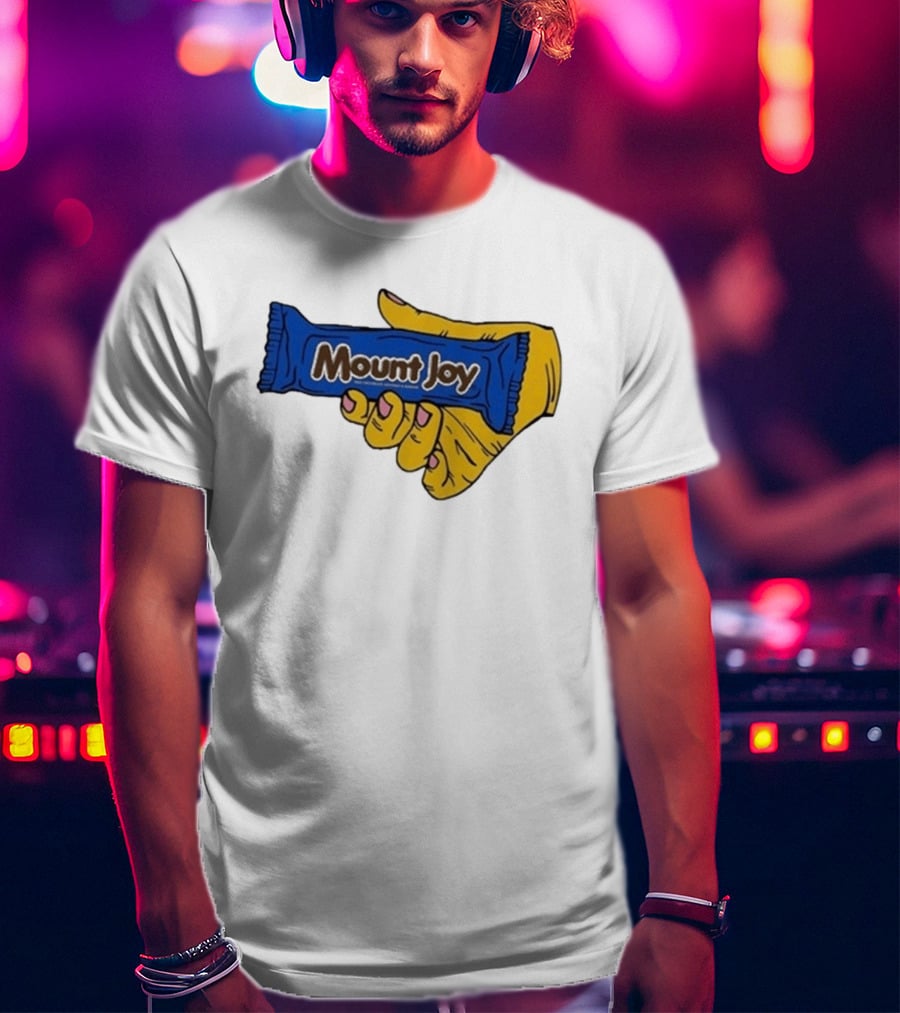 Mount Joy Candy Wrapper Hand Holding T-Shirt