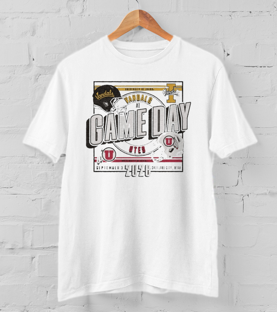 University Of Idaho Vandals At Utah Utes Game Day September 3 2026 Salt Lake City Utah T-Shirt