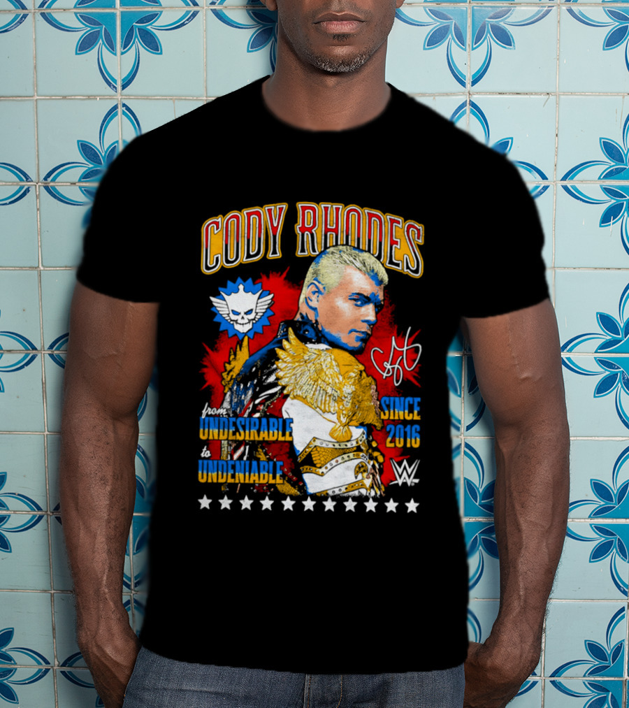 Cody Rhodes Unbreakable Since 2008 WWE Star Signature T-Shirt