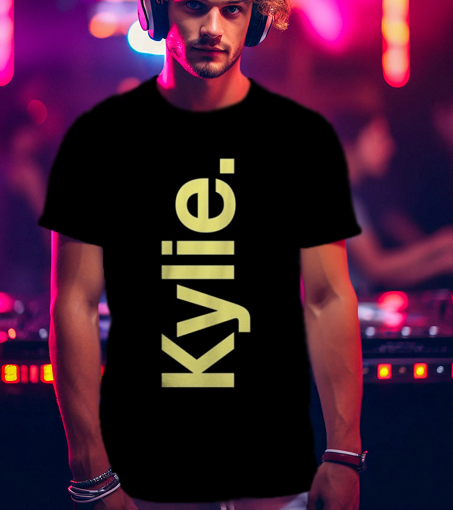 Kylie Minogue Vertical Yellow Kylie T-Shirt