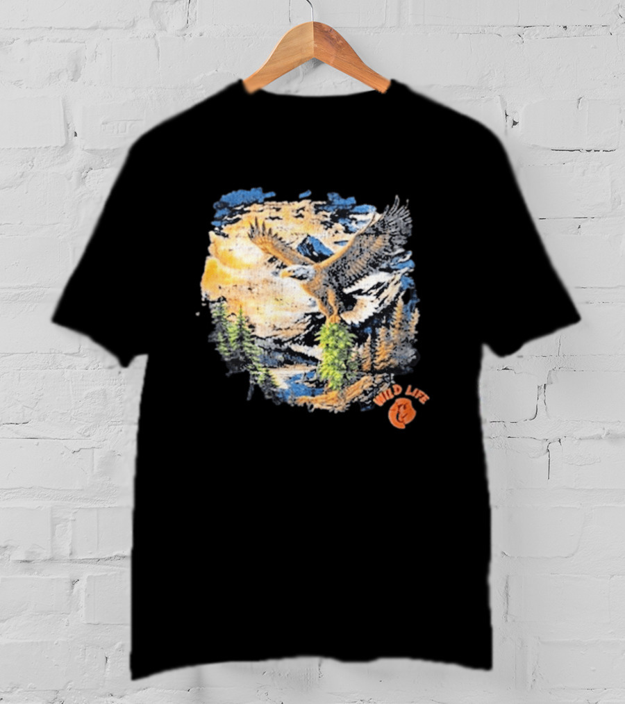 Cookies X Wildlife Soaring Eagle Mountain Scene T-Shirt