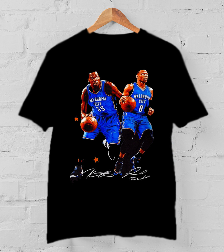Russell Westbrook Kevin Durant Oklahoma City Thunder NBA 35 0 T-Shirt