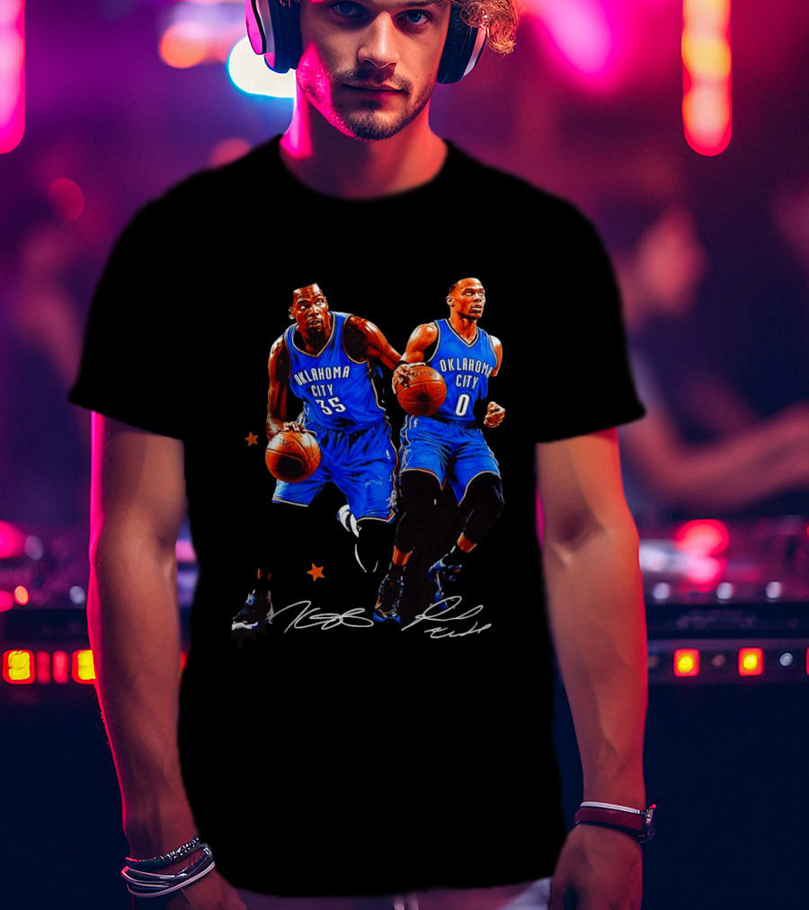 Russell Westbrook Kevin Durant Oklahoma City Thunder NBA 35 0 T-Shirt