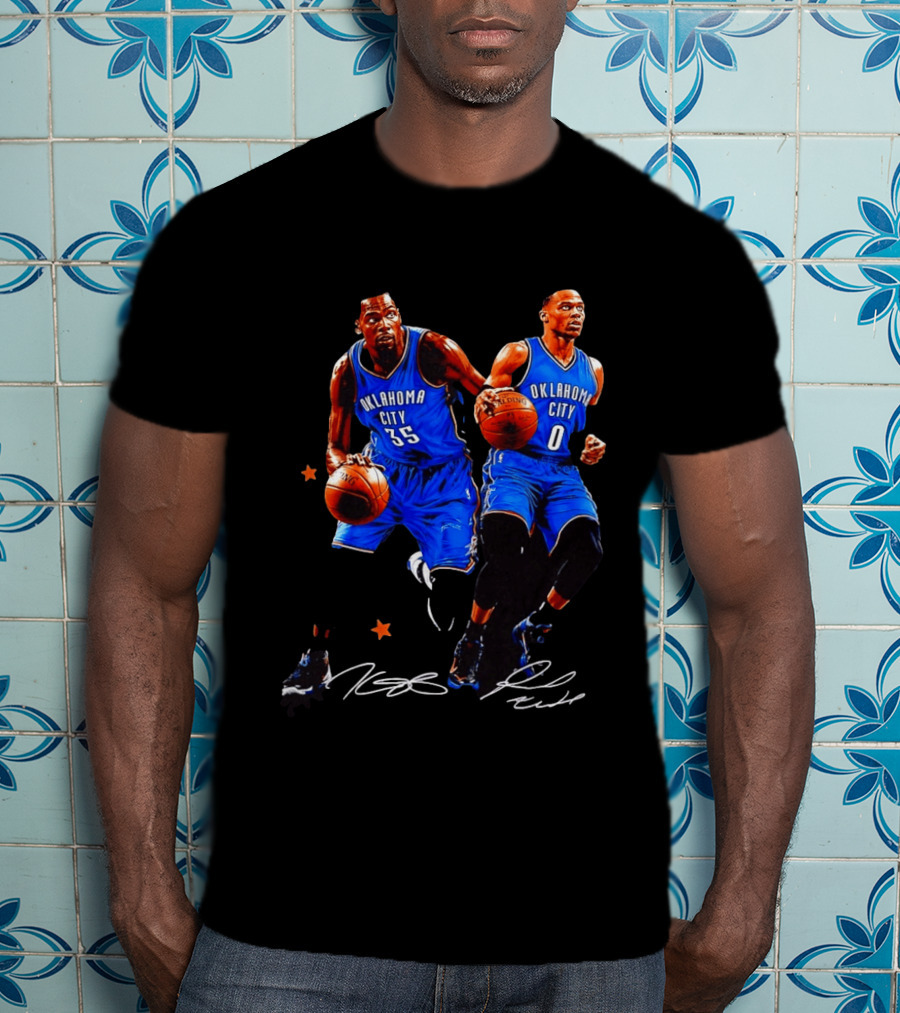 Russell Westbrook Kevin Durant Oklahoma City Thunder NBA 35 0 T-Shirt