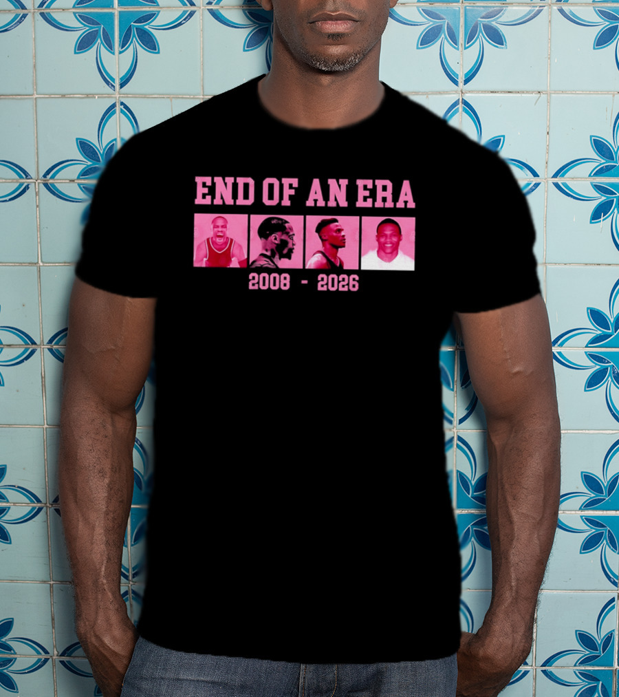 Russell Westbrook End Of An Era 2008 2026 Basketball Legends T-Shirt