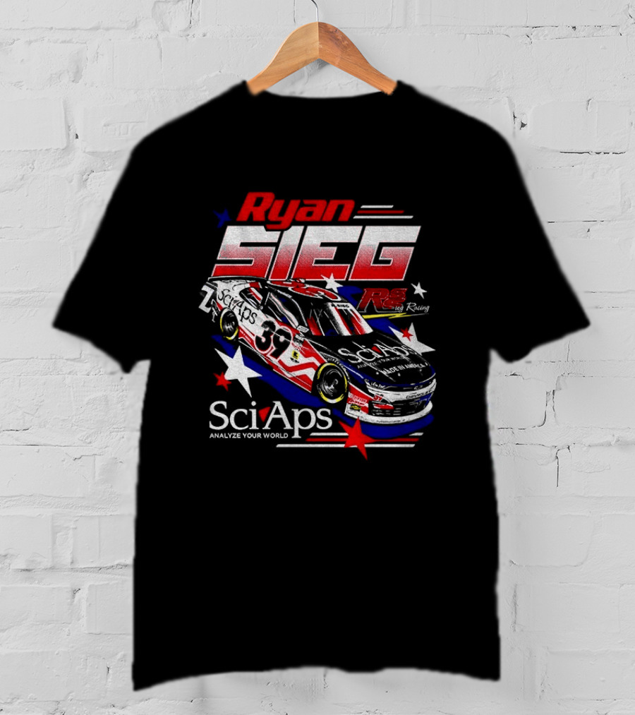 Ryan Sieg NASCAR SciAps Chevrolet Camaro 39 Racing Car T-Shirt