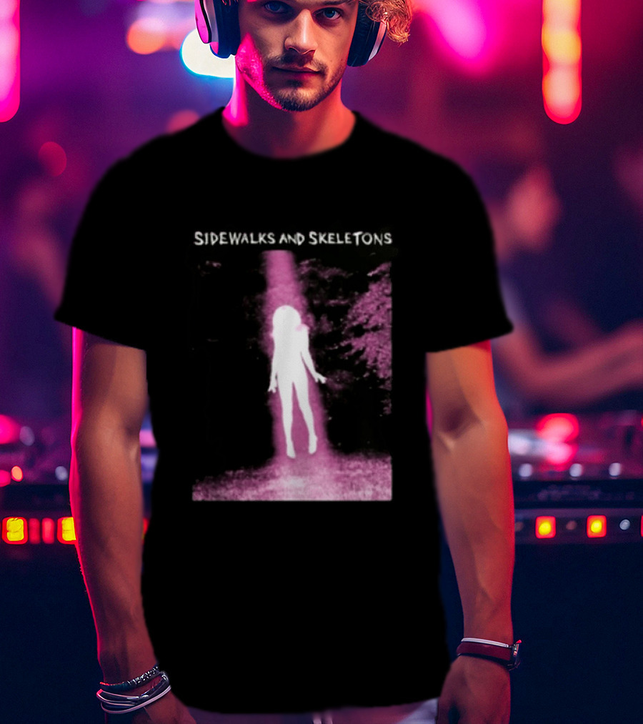 Sidewalks And Skeletons Ethereal Gothic Aesthetic Phantom Scene T-Shirt
