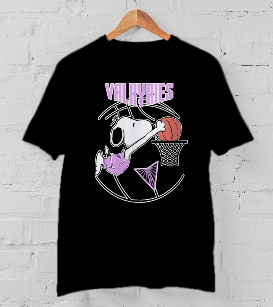 Snoopy Valkyries Basketball Dunk WNBA Golden State T-Shirt