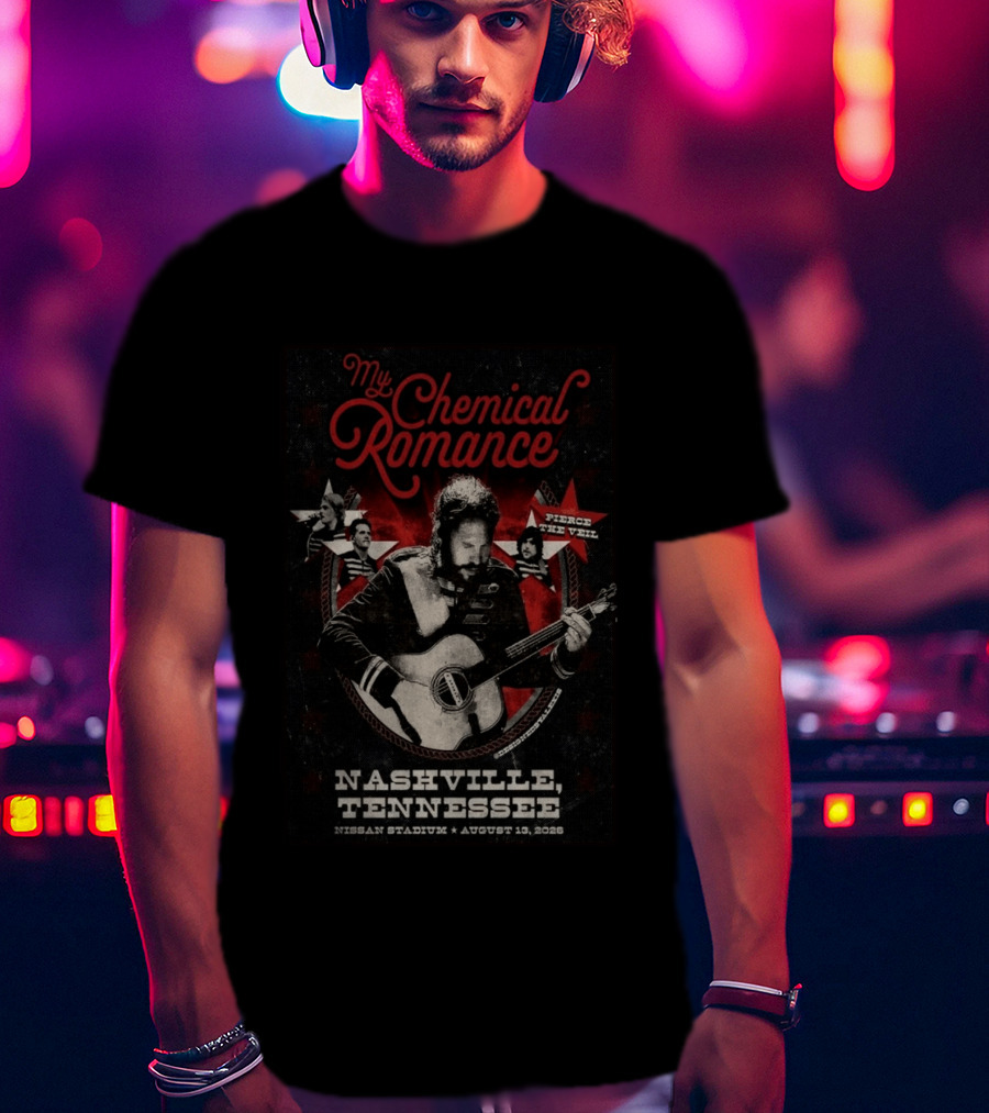My Chemical Romance Nashville Tennessee Pierce The Veil Nissan Stadium August 10 2026 T-Shirt