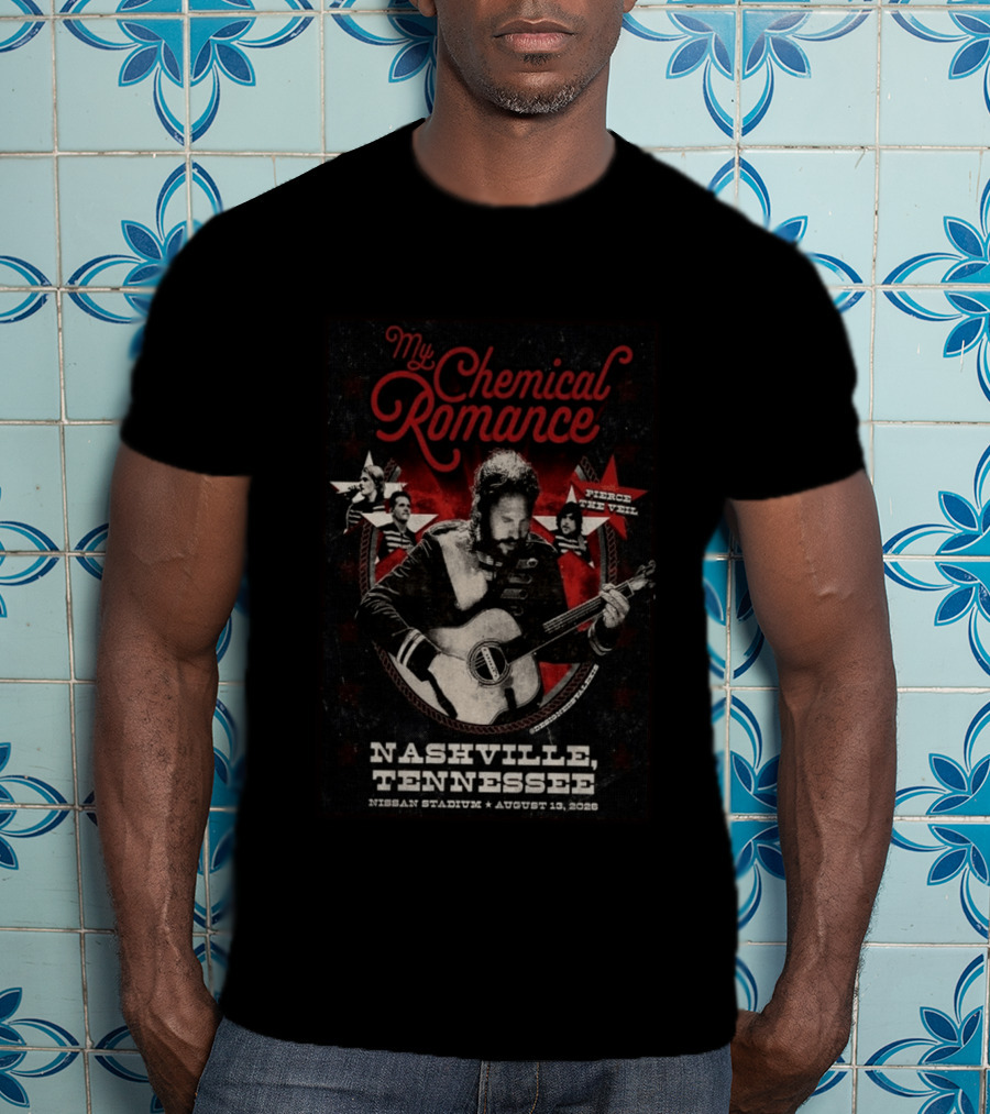 My Chemical Romance Nashville Tennessee Pierce The Veil Nissan Stadium August 10 2026 T-Shirt