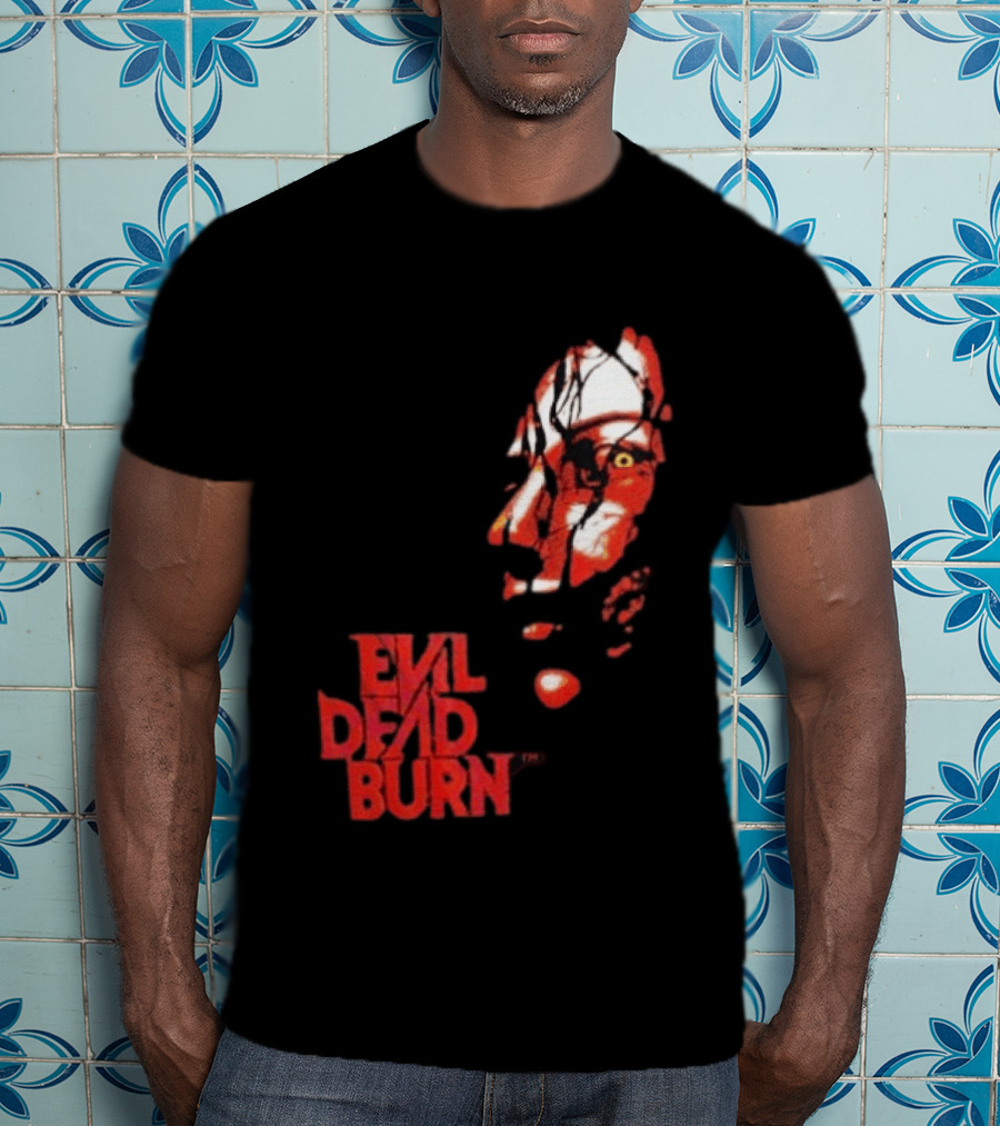 Halloween Horror Nights 2026 Evil Dead Burn Face Red T-Shirt