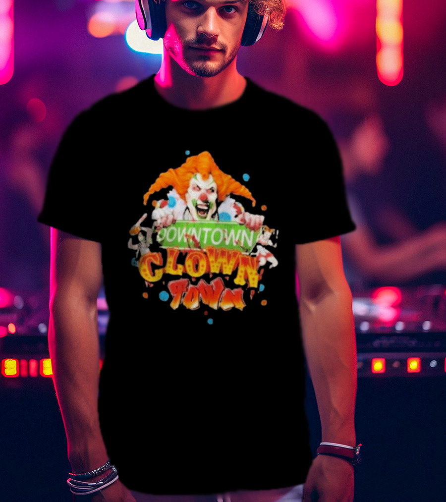 Halloween Horror Nights Downtown Clown Town Creepy Carnival Clown T-Shirt