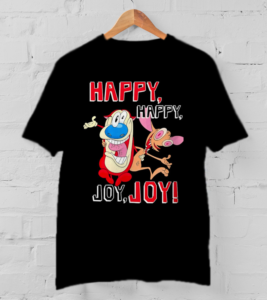 Happy Happy Joy Joy Ren Stimpy Characters T-Shirt