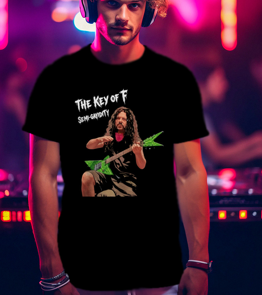 The Key Of F Semi Gayidity Dimebag Darrell Guitarist T-Shirt