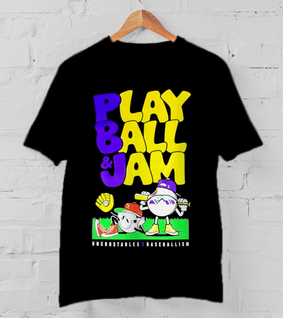 Play Ball Jam Uncrustables Baseball Fun T-Shirt