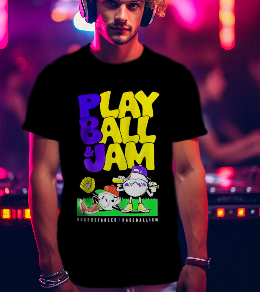 Play Ball Jam Uncrustables Baseball Fun T-Shirt