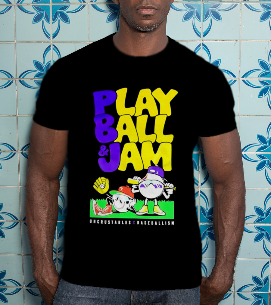 Play Ball Jam Uncrustables Baseball Fun T-Shirt