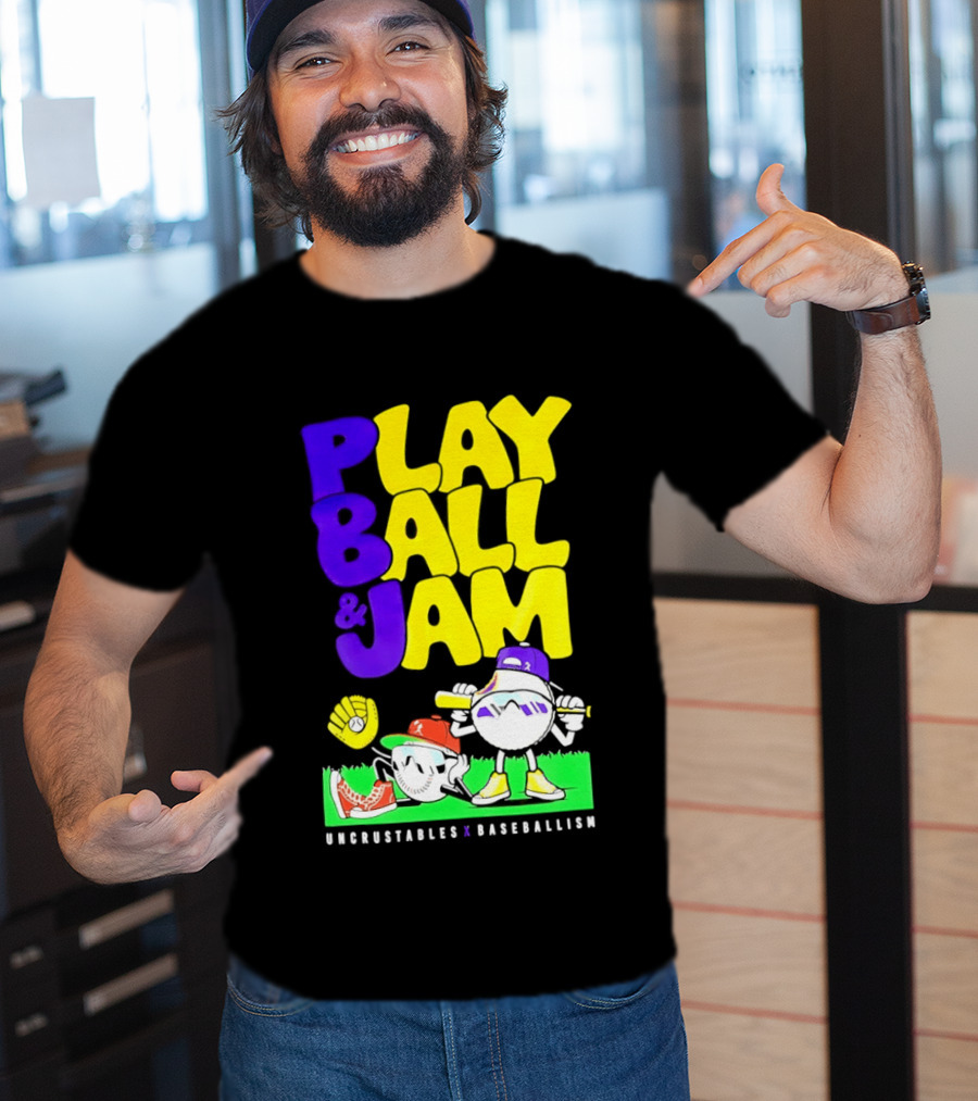 Play Ball Jam Uncrustables Baseball Fun T-Shirt