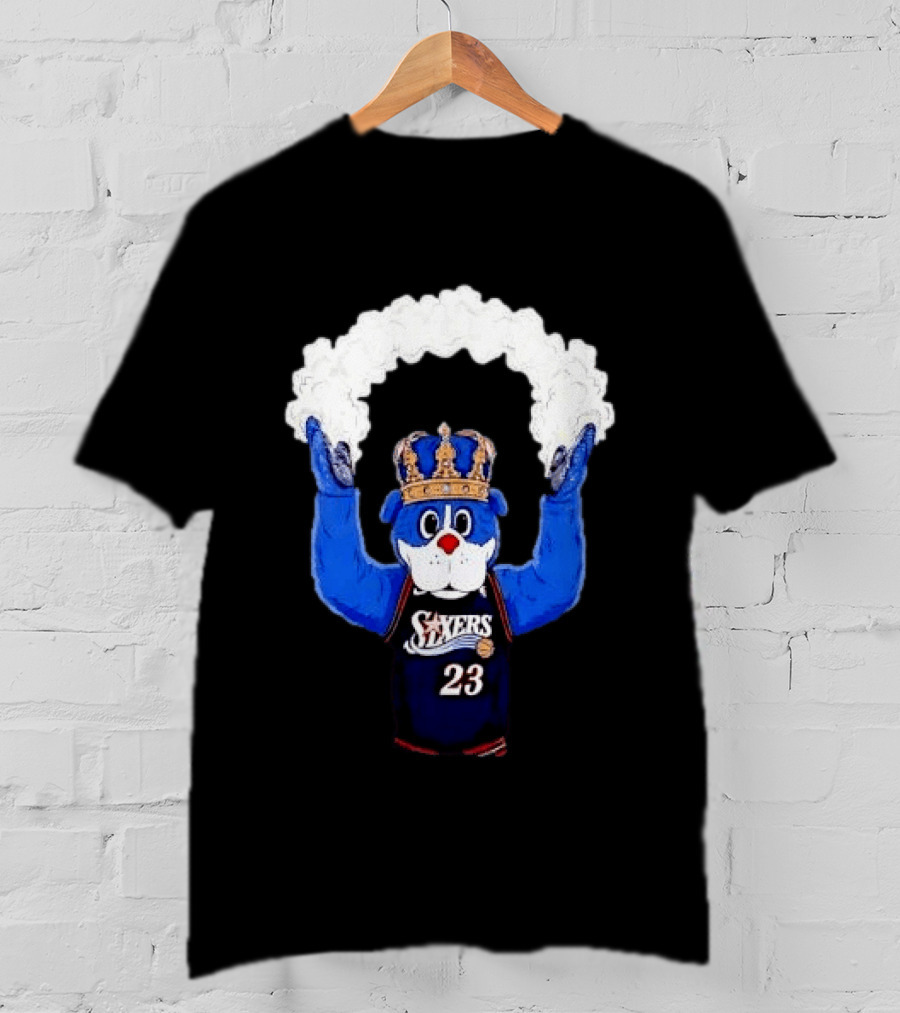 Philadelphia 76ers Franklin The Dog Mascot With Crown NBA 23 Play The Suns T-Shirt