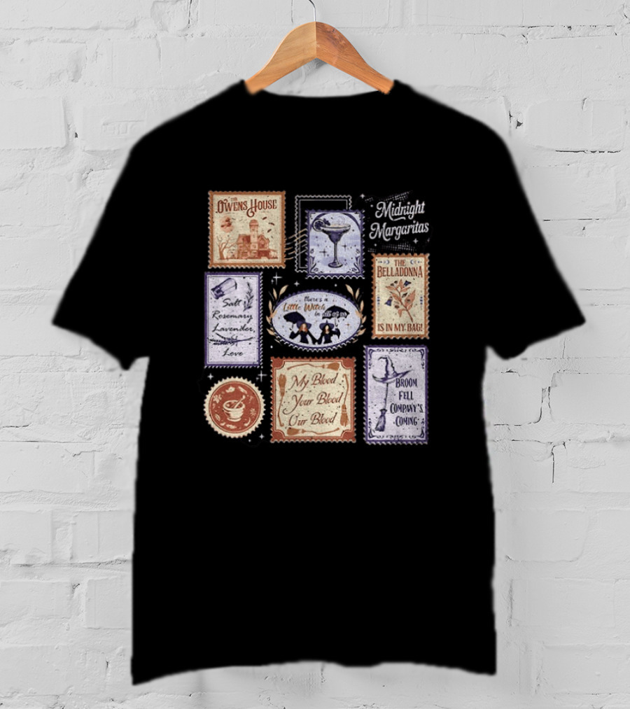 The Owens House Midnight Margaritas Salt Rosemary Lavender Spell Broom Fell Feels Like Little Witch Is In My Bag T-Shirt