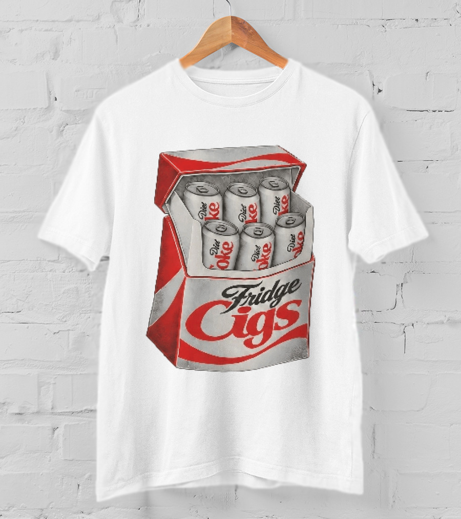 Fridge Cigs Box With Diet Coke Cans T-Shirt