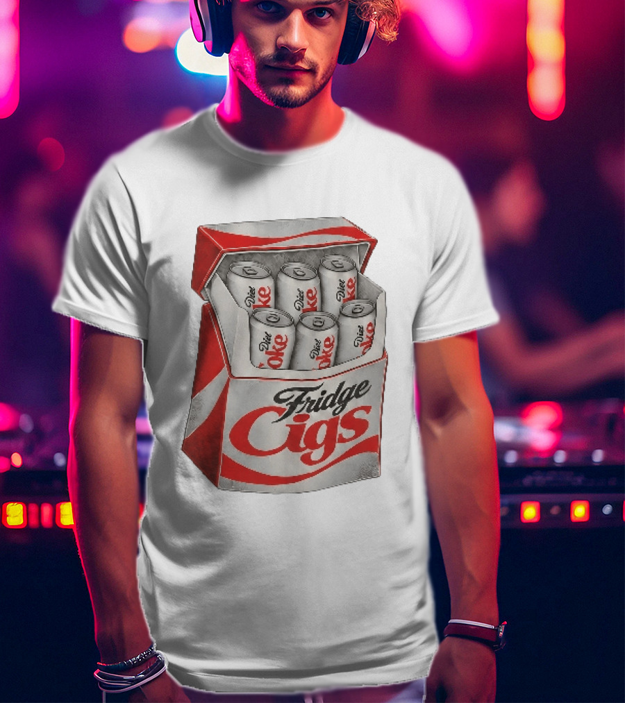 Fridge Cigs Box With Diet Coke Cans T-Shirt