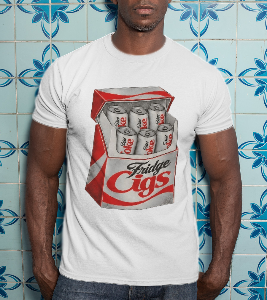 Fridge Cigs Box With Diet Coke Cans T-Shirt