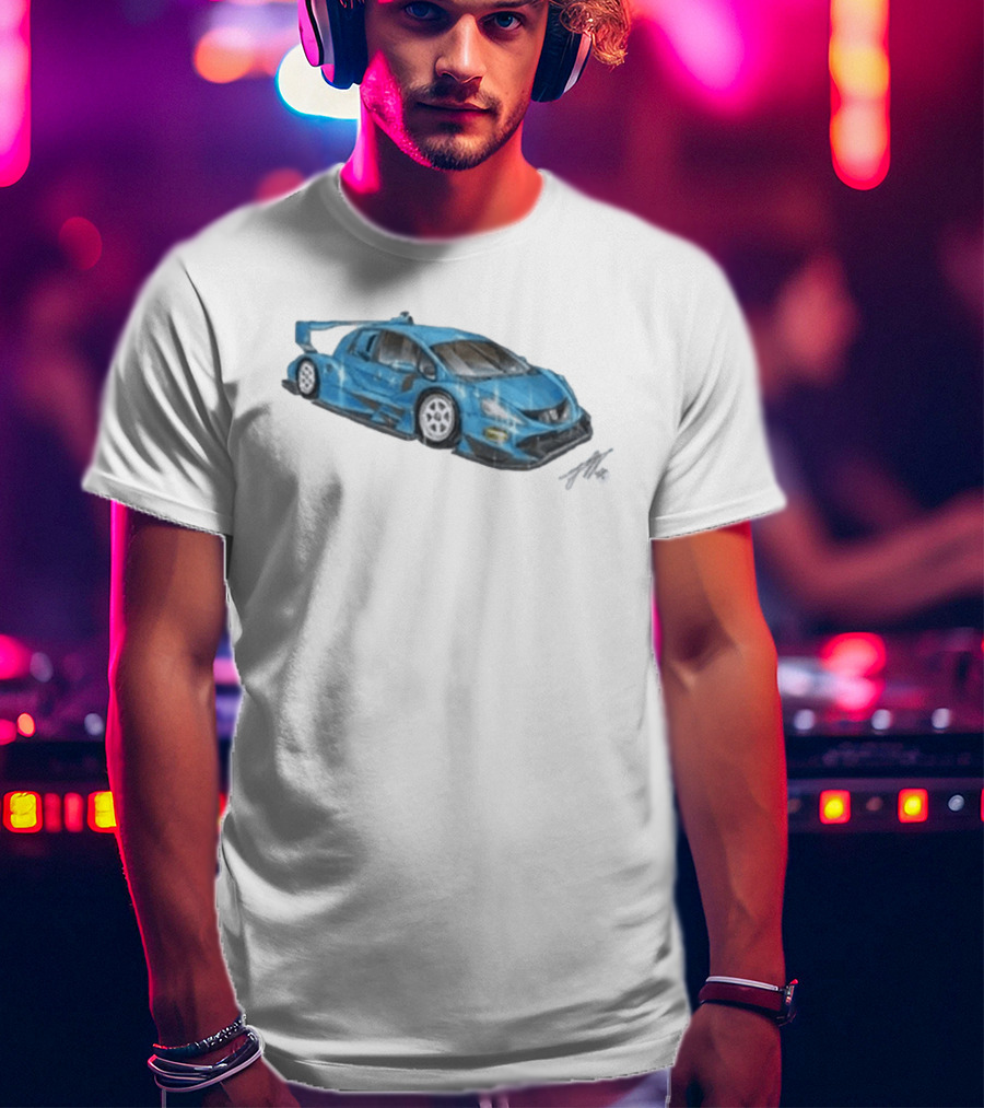 Grentperez Fig Blue Race Car T-Shirt