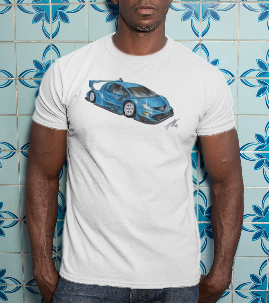 Grentperez Fig Blue Race Car T-Shirt