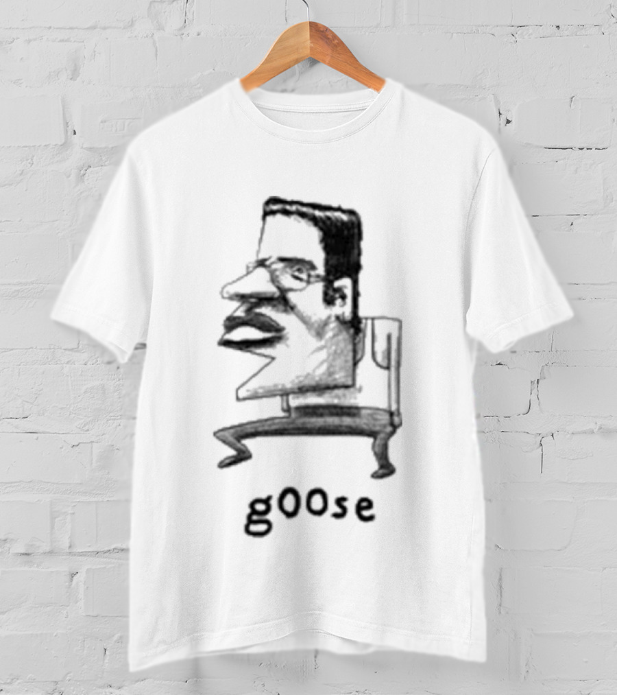 Grentperez G00se Man Goose Text Sketch T-Shirt