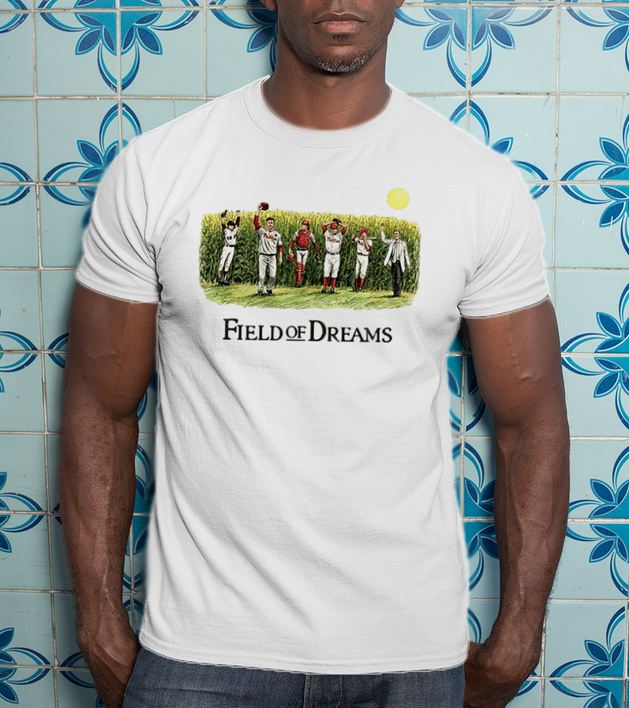 Philadelphia Phillies Baseball Go Phils Field Of Dreams Cornfield Players Scene T-Shirt