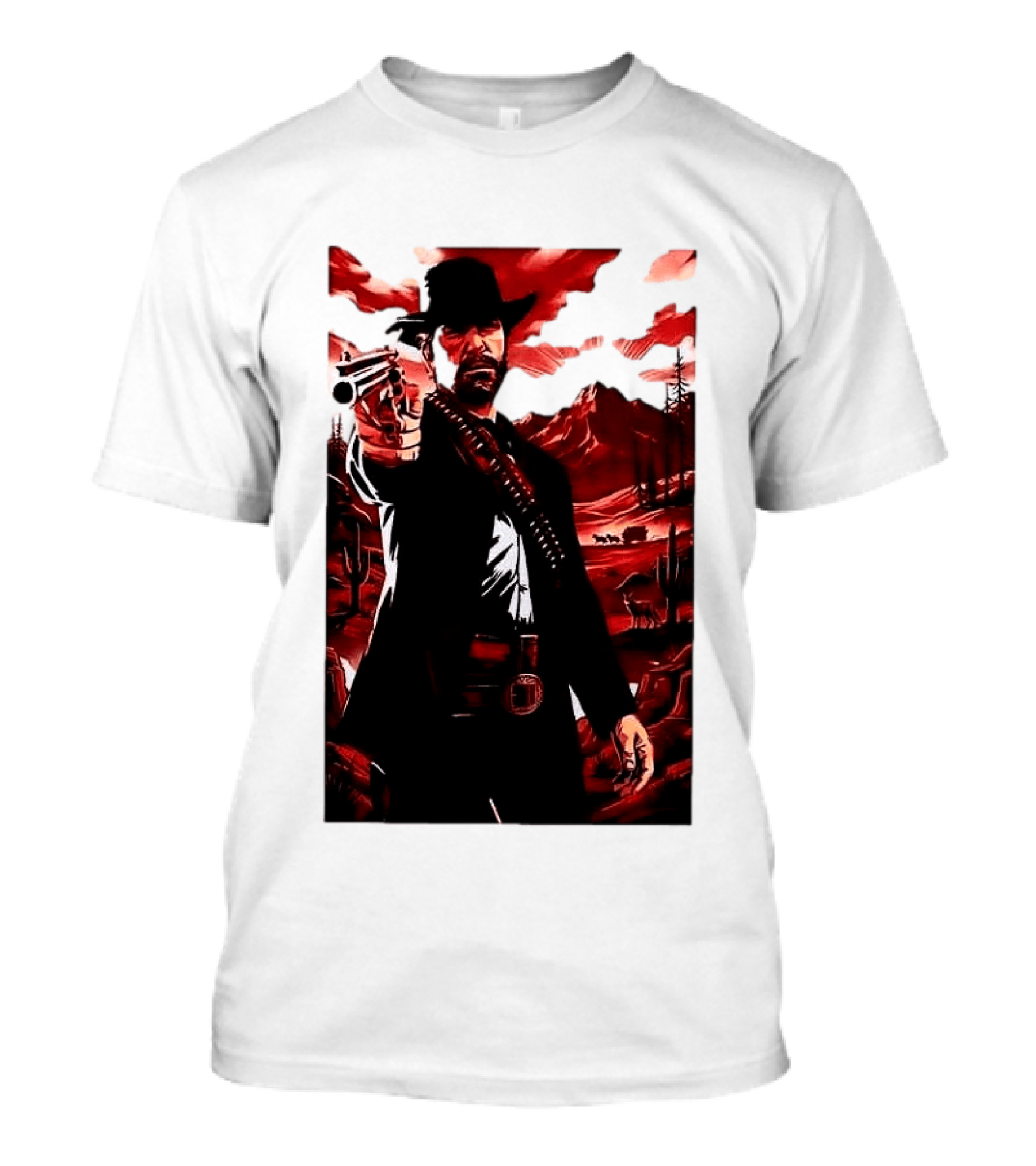 Red Dead Redemption 2 Cowboy Illustration Best Game Ever Made T-Shirt