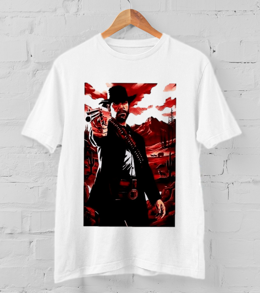 Red Dead Redemption 2 Cowboy Illustration Best Game Ever Made T-Shirt