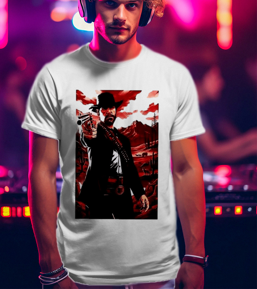 Red Dead Redemption 2 Cowboy Illustration Best Game Ever Made T-Shirt