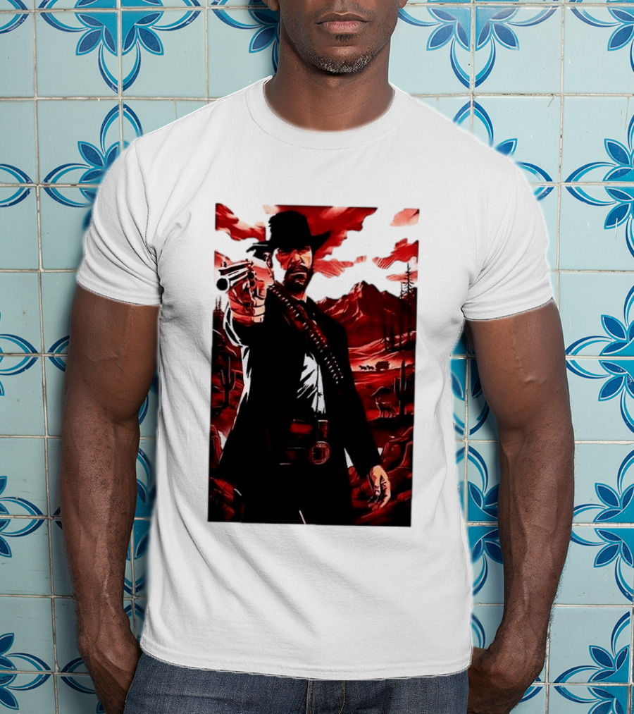 Red Dead Redemption 2 Cowboy Illustration Best Game Ever Made T-Shirt