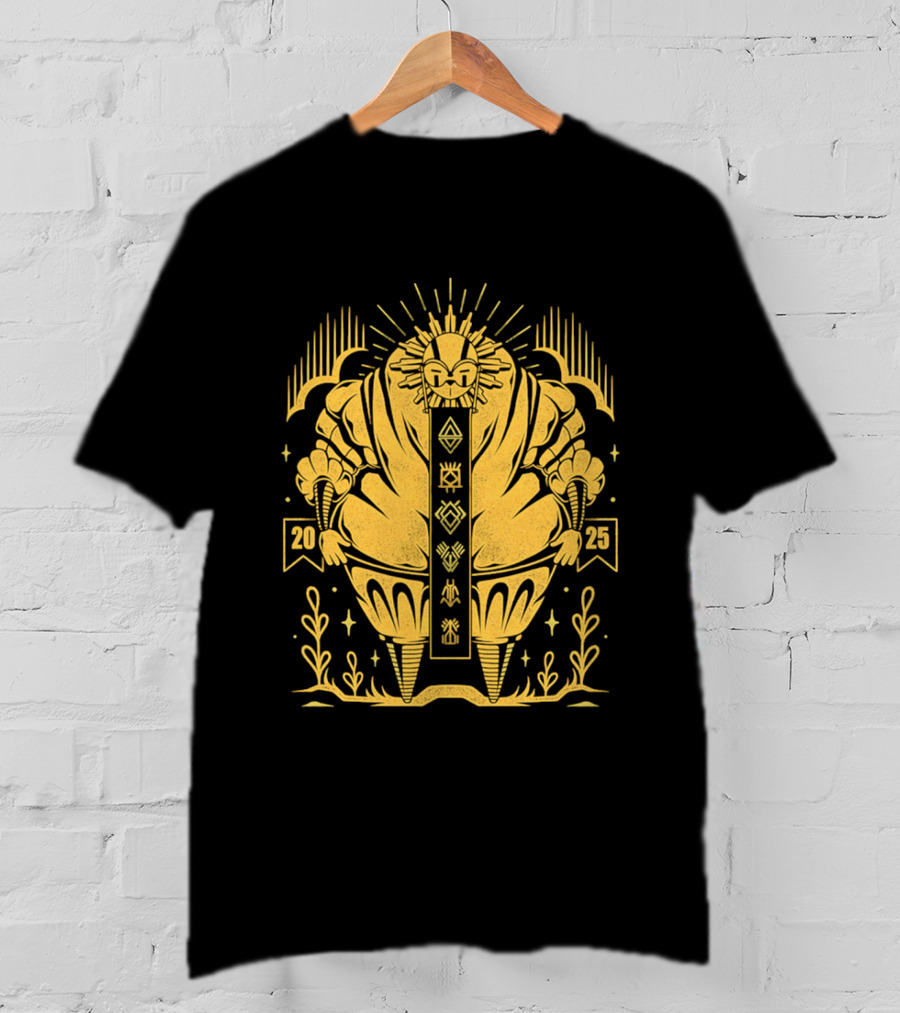 2025 Sun God Symbols Ornate Geometric Motif T-Shirt