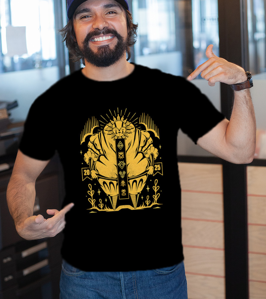 2025 Sun God Symbols Ornate Geometric Motif T-Shirt