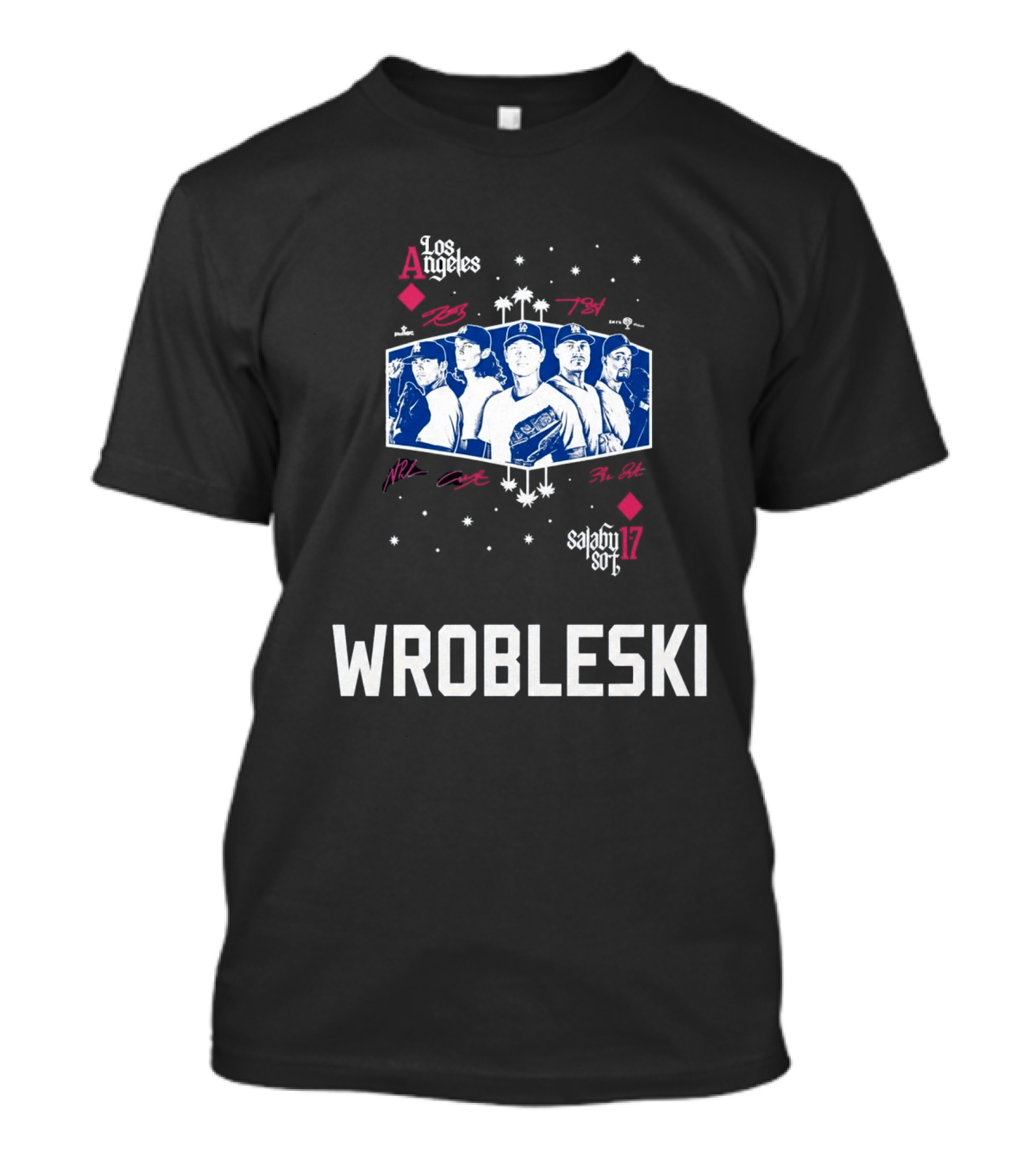 Los Angeles Dodgers 2026 Aces Wrobleski Team Players T-Shirt