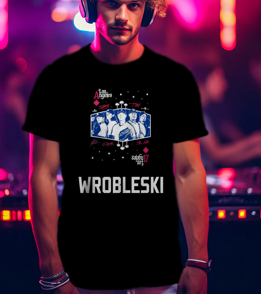 Los Angeles Dodgers 2026 Aces Wrobleski Team Players T-Shirt