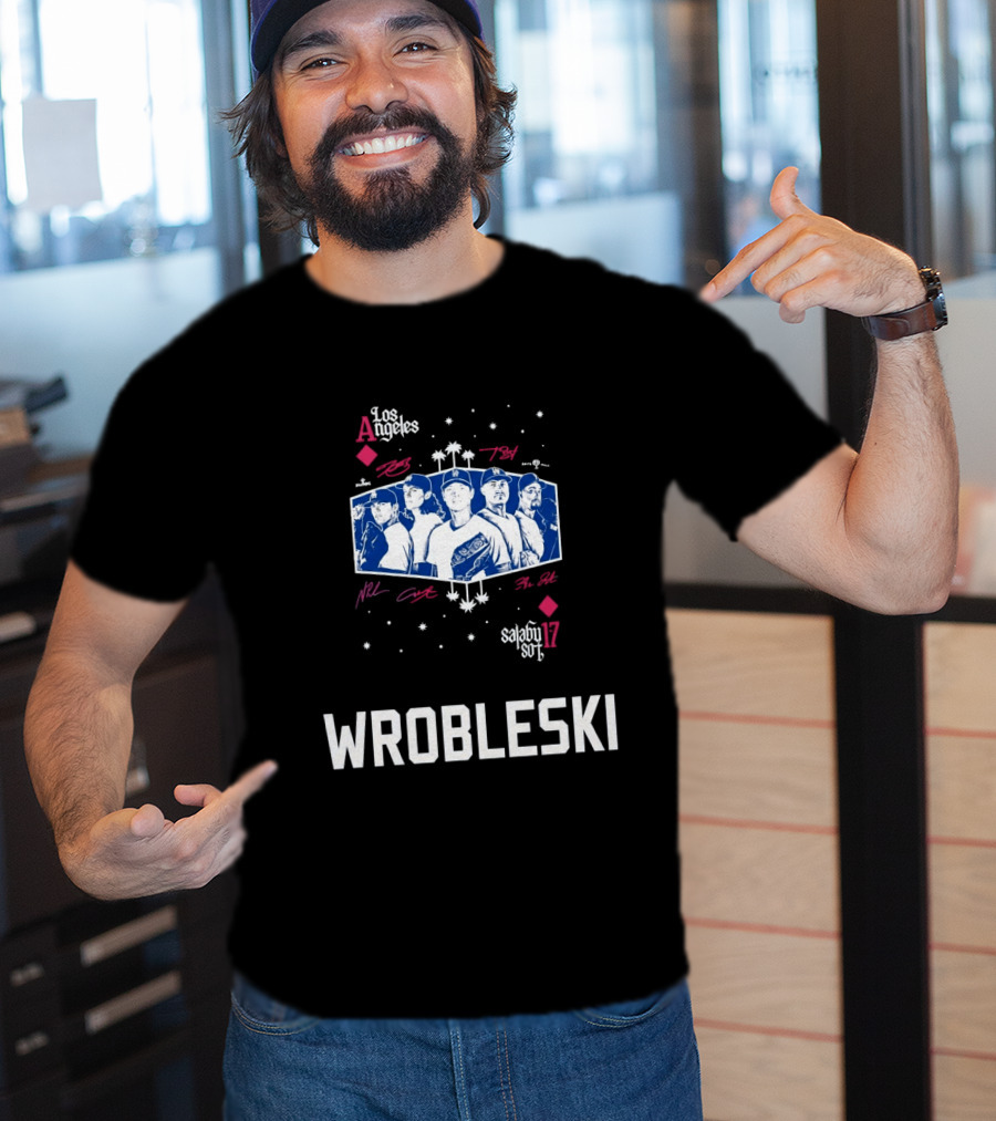 Los Angeles Dodgers 2026 Aces Wrobleski Team Players T-Shirt