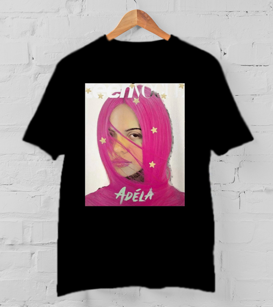 Teen Vogue Cover Adéla Pink Hair Star Accents T-Shirt