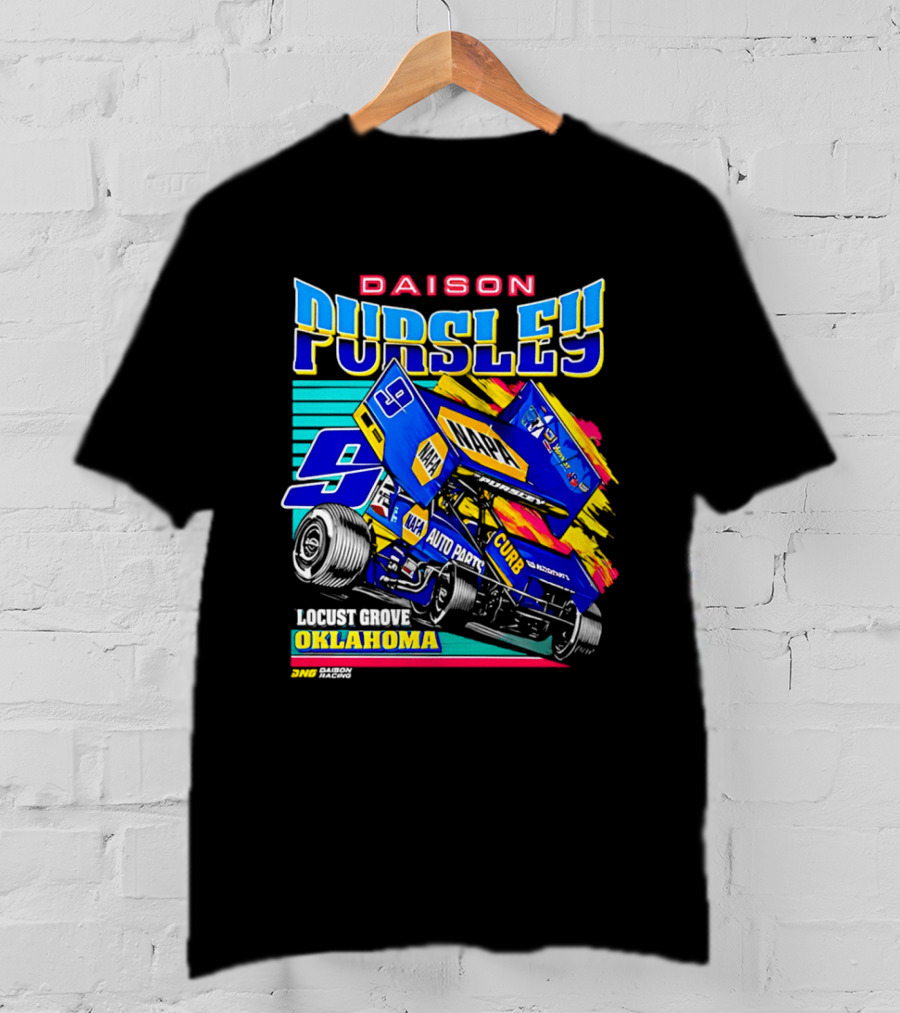 Daison Pursley Locust Grove Oklahoma Sprint Car Racing 9 Team T-Shirt