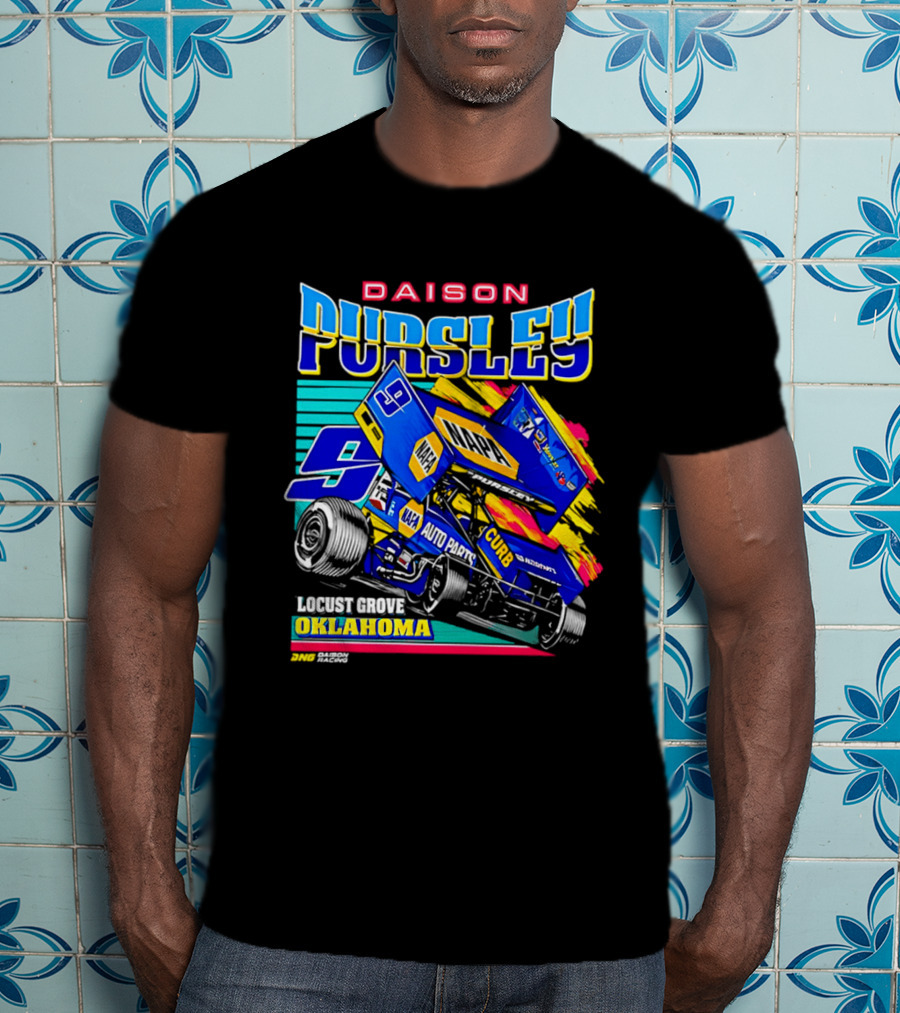 Daison Pursley Locust Grove Oklahoma Sprint Car Racing 9 Team T-Shirt