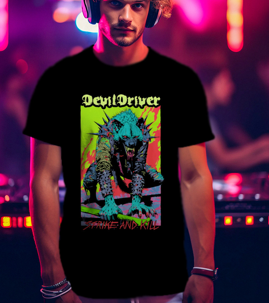 DevilDriver Strive And Kill Bone Hyena T-Shirt