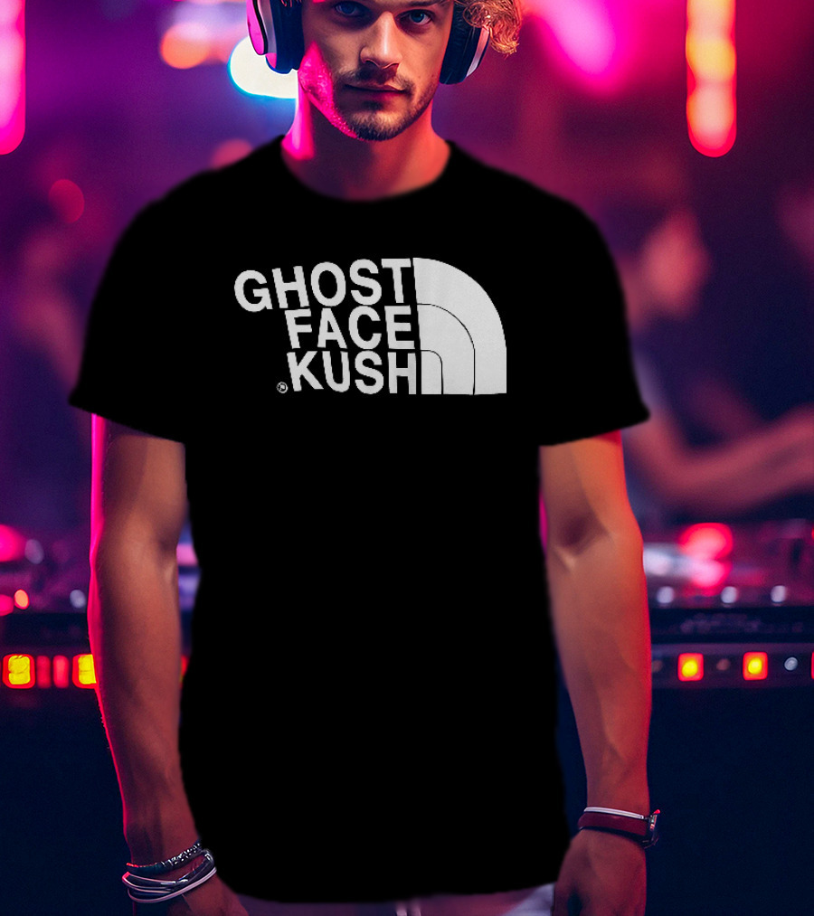 Ghost Face Kush North Face T-Shirt