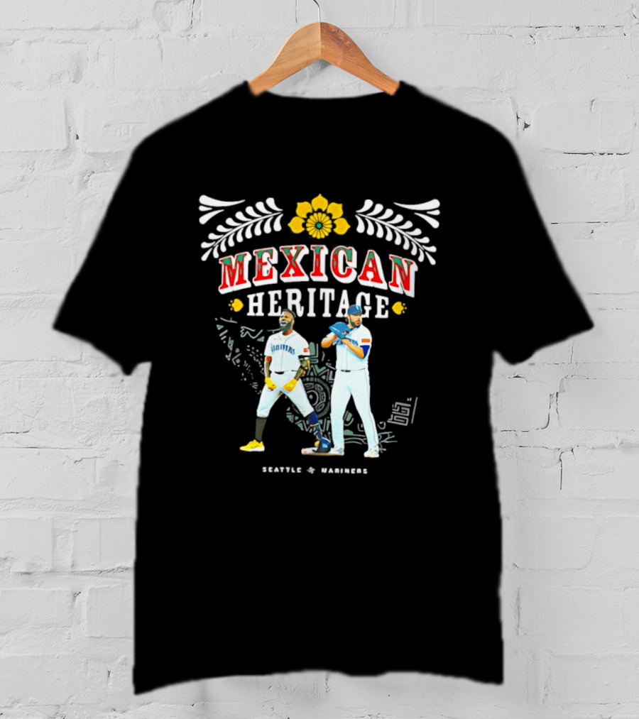 Mexican Heritage Seattle Mariners MLB Baseball Seattle To Sábado T-Shirt